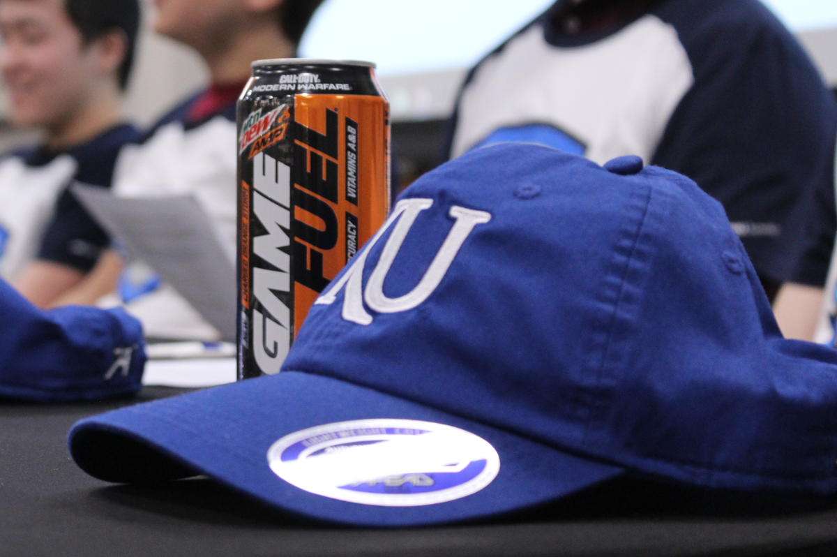 The University of Kansas holds a signing day for its inaugural varsity esports team.&nbsp;Credit Stephan Bisaha / Kansas News Service&nbsp;