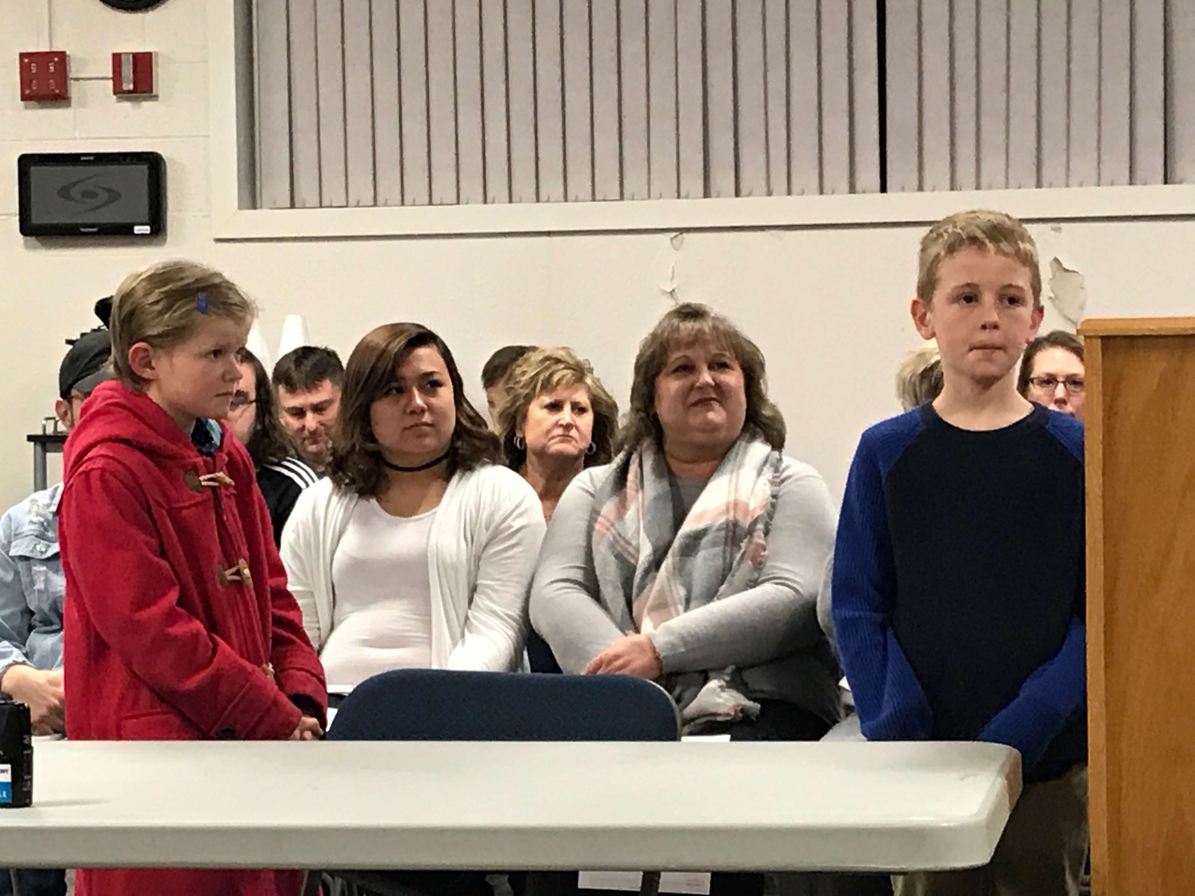Caldecott Art Contest winners fourth-grader Martha Miller of&nbsp;O'Loughlin Elementary, right, and third-grader Judah Rigler of Wilson Elementary School, left.