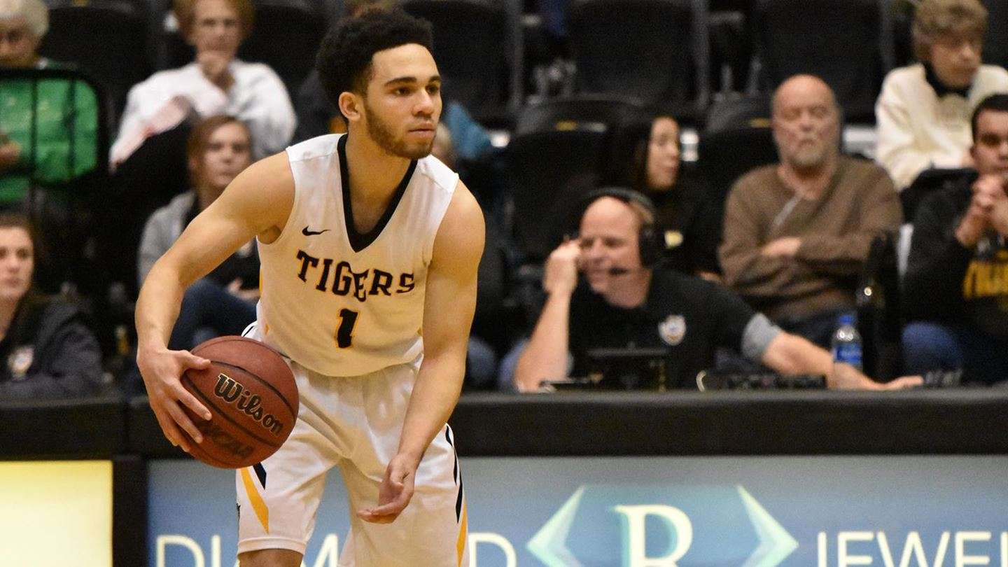 <b>Tigers' Aaron Nicholson. </b>Photo by Nicole Heitmann courtesy <a href="http://fhsuathletics.com">fhsuathletics.com</a>