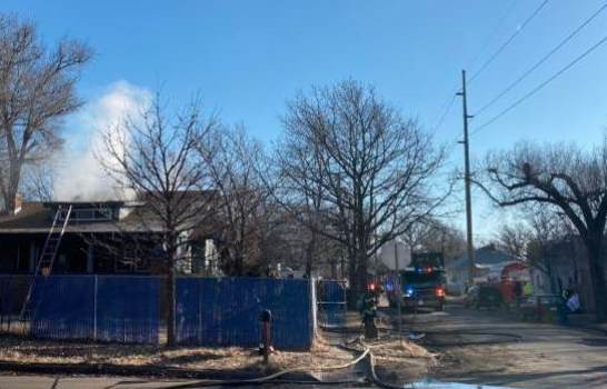 Crews on the scene of the fatal fire<a href="https://www.kwch.com/content/news/One-dead-in-house-fire-in-southwest-Wichita-567136221.html"> photo courtesy KWCH</a>