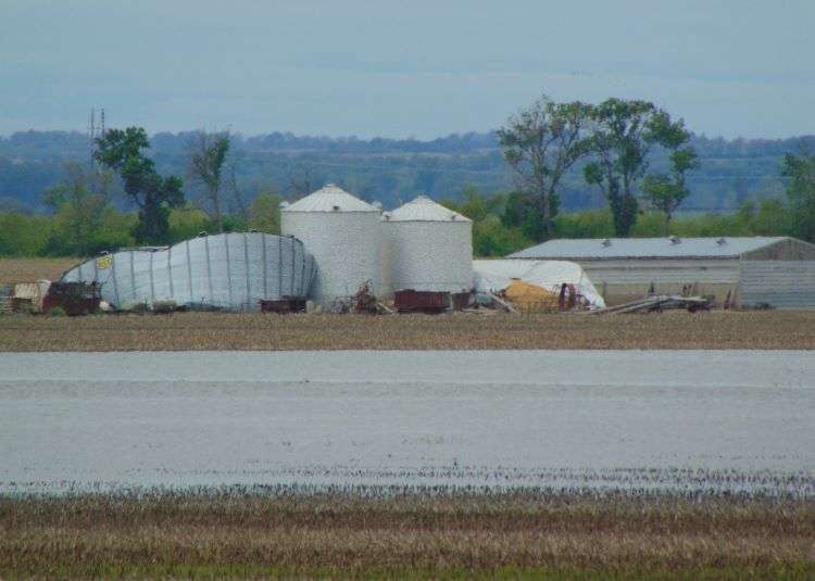 Flooding wreaked havoc on farmland along the Missouri River in 2019