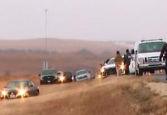 Scene of Thursday's officer-involved shooting on the Kansas Turnpike photo <a href="https://www.wibw.com/content/news/Officer-involved-shooting-on-the-Kansas-Turnpike-south-of-Emporia-567239851.html">courtesy WIBW TV</a>