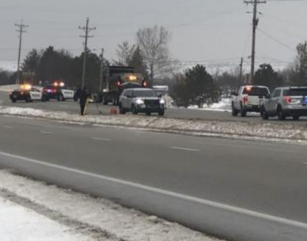 First responders on the scene Friday in Manhattan (Photo courtesy WIBW TV)