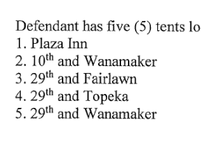 The items were sold at five locations in Topeka, according to the petitions 