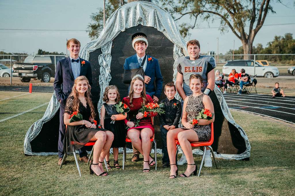 Back row, from left: Candidate Brady Frickey, son of Stacy &amp; Brad Frickey; King Daniel Eck, son of Geoff &amp; Mindy Eck; Candidate Tegan Cain, son of Brent &amp; Darci Cain. Front row, from left: Candidate Abigail North, daughter of Travis &amp; Ava North; Flower Girl Ainsley Haas, daughter of Danny &amp; Lacie Haas; Queen Grace Eck, daughter of Mark &amp; Sarah Eck; Crown Bearer Theodore Rivera, son of Justin &amp; Sophia Hendrickson; Candidate Morgan Bittel, daughter of Brady Bittel and Tammy Rudd.