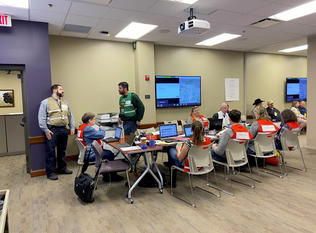  Employees at the Kansas Department of Agriculture take part in a foreign animal disease disaster drill in 2019. Credit Kansas Department of Agriculture