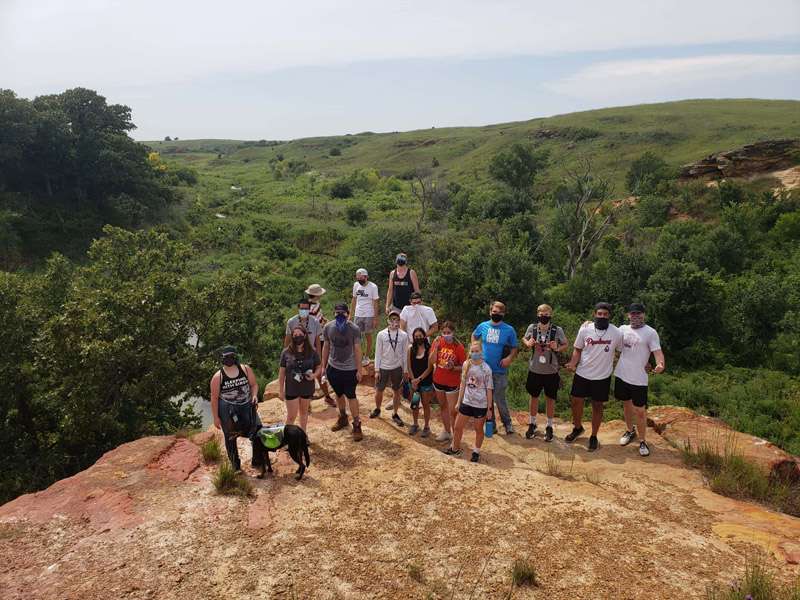 <b>McPherson College students on one of their outdoor adventures.</b> Photo courtesy McPherson College