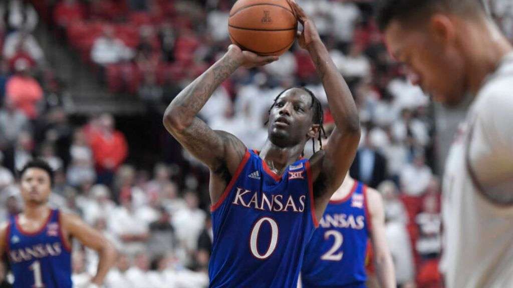 KU 's Marcus Garrett. Photo courtesy <a href="http://kuathletics.com">kuathletics.com</a>