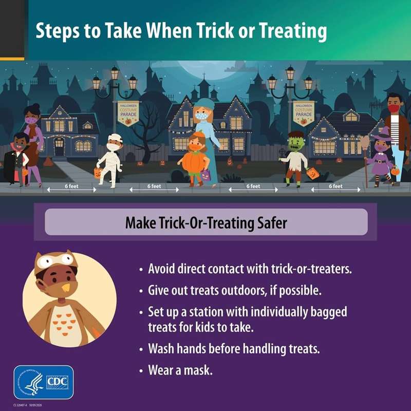Some Halloween tips from the Centers for Disease Control