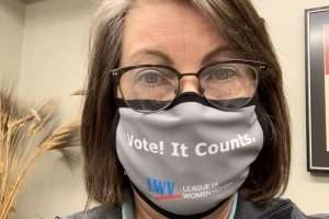 Teresa Briggs, co-president of the League of Women Voters of Kansas, said she wants voters to feel empowered, “knowing what is going to be on their ballot and having an idea of who they are going to vote for,” to help speed the process. (Submitted to Kansas Reflector)