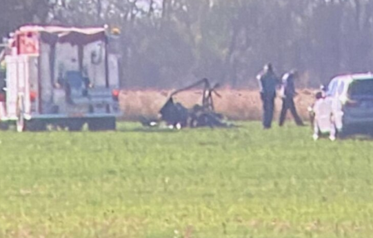 First responders on the scene of the fatal crash- photo courtesy KWCH