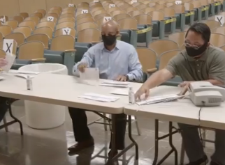 Vote counting Nov. 4 in Pennsylvania -photo courtesy Pennsylvania Secretary of State
