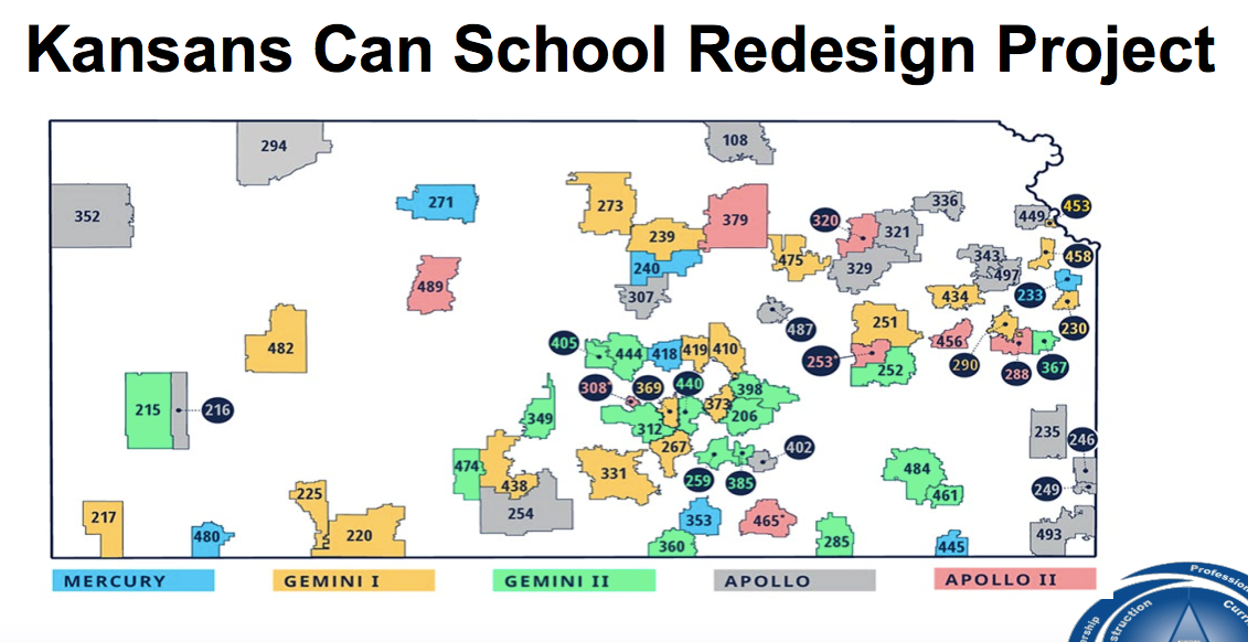 School districts involved in the state school redesign project