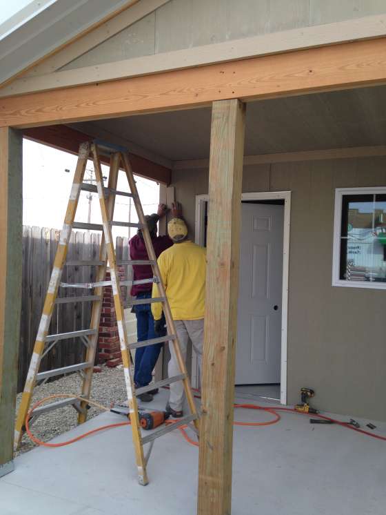 Construction of Santa's new house in WaKeeney