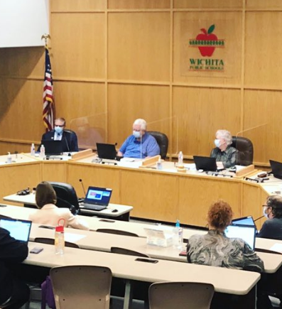 Monday night's school board meeting&nbsp; -image courtesy USD 259