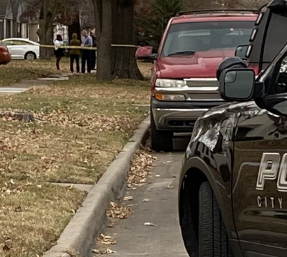 Police on the scene of the shooting investigation -photo courtesy KWCH