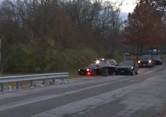 Law enforcement on the scene Thursday afternoon -photo courtesy KCTV