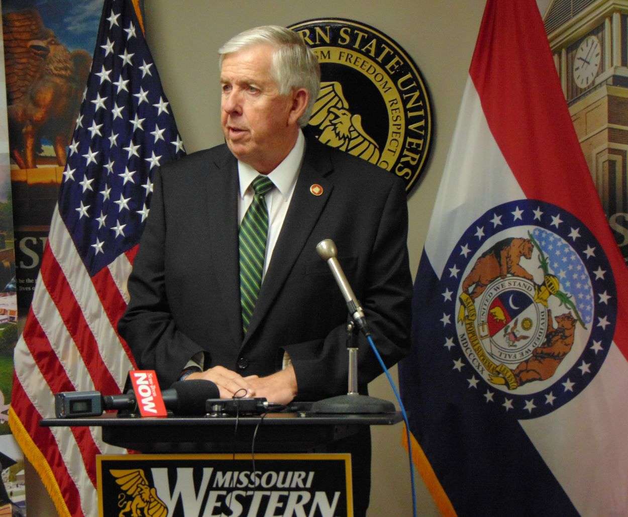 Gov. Mike Parson/Photo by Brent Martin