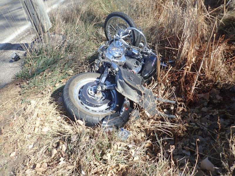 <b>The motorcycle ridden by Jordan Livingston.</b> Photos courtesy Saline County Sheriff's Office