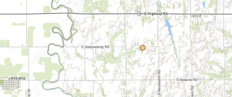 Map courtesy KGS