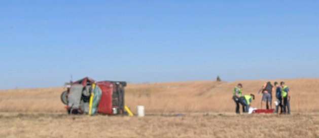 First responders on the scene of the fatal I-70 rollover crash&nbsp; photos by Devin Hanney&nbsp;