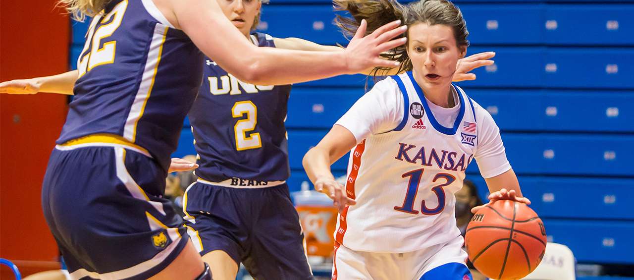 <b>Holly Kersgieter.</b> Photo courtesy <a href="http://kuathletics.com">kuathletics.com</a>