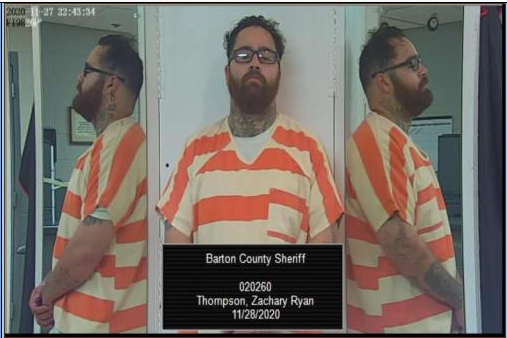 &nbsp;Thompson has previous convictions for theft, criminal trespass and drugs, according to the Kansas Dept. of Corrections.
