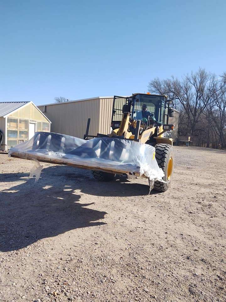 Playground equipment being delivered for the ARC Park playground. Courtesy photo