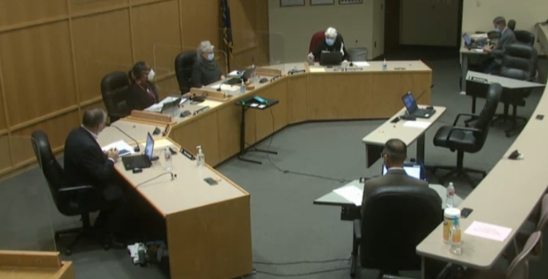 Wichita Board of Education special meeting Monday evening-image courtesy USD 259