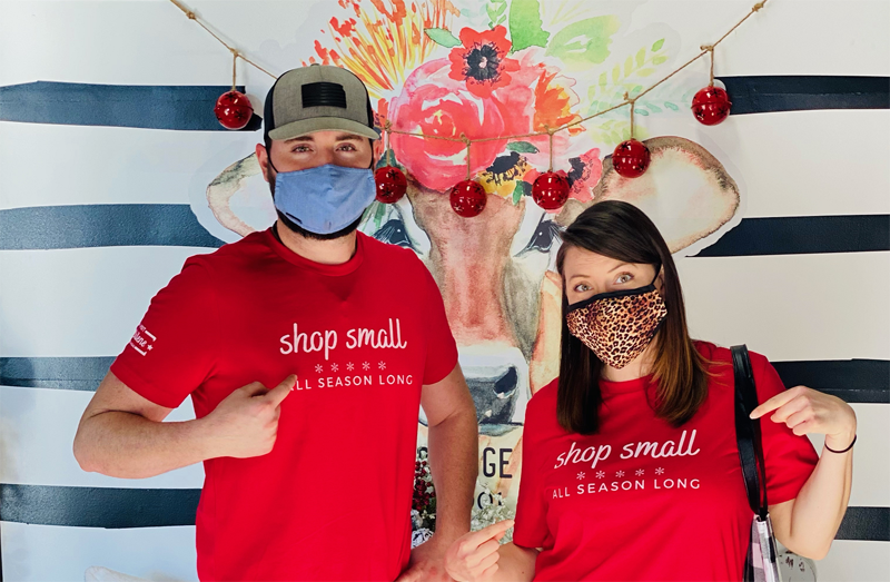 <b>Brandon and Meghan Adams, of Abilene, are stars of Cypress Bridge Candle Co.'s Facebook lives sales.</b> (Submitted)
