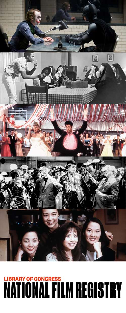 <b>"The Dark Knight," "Lilies of the Field," "Grease," "The Battle of the Century" and "The Joy Luck Club" are among 25 titles inducted into the Library's National Film Registry in 2020.</b> Photos courtesy Library of Congress