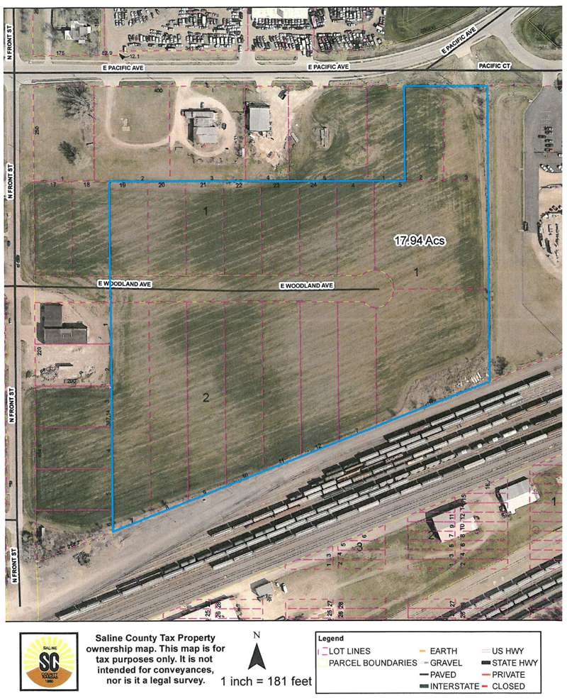 <b>The location of the new Saline County Jail.</b> Image courtesy Saline County