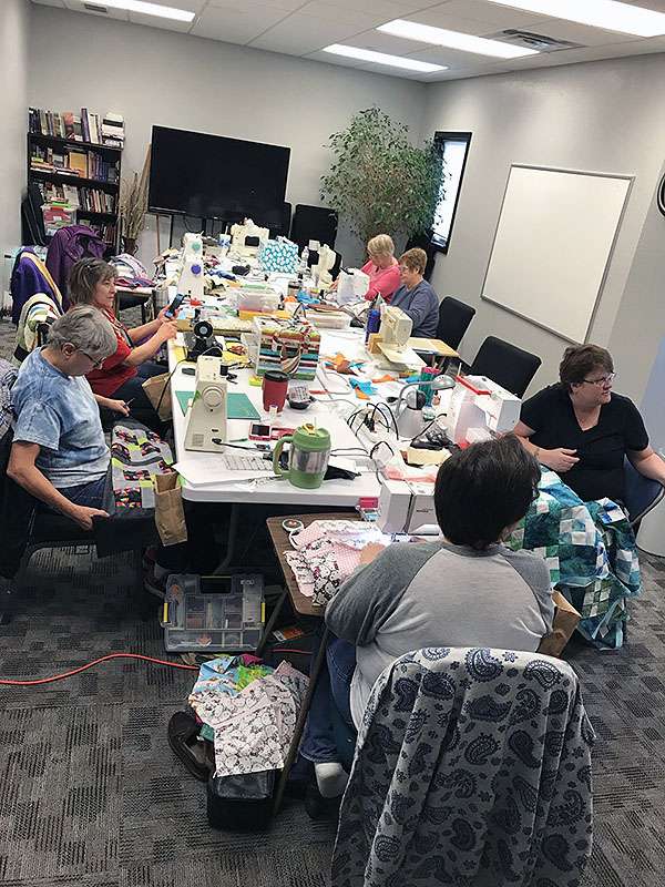 The Prayers and Squares Quilt Ministry has completed more than 1,000 items just this year.