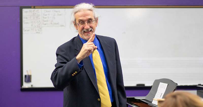 <b>KWU's Dr. Milt Allen is to be inducted into the&nbsp;Salina Central Band Hall of Fame.</b> Photo courtesy KWU