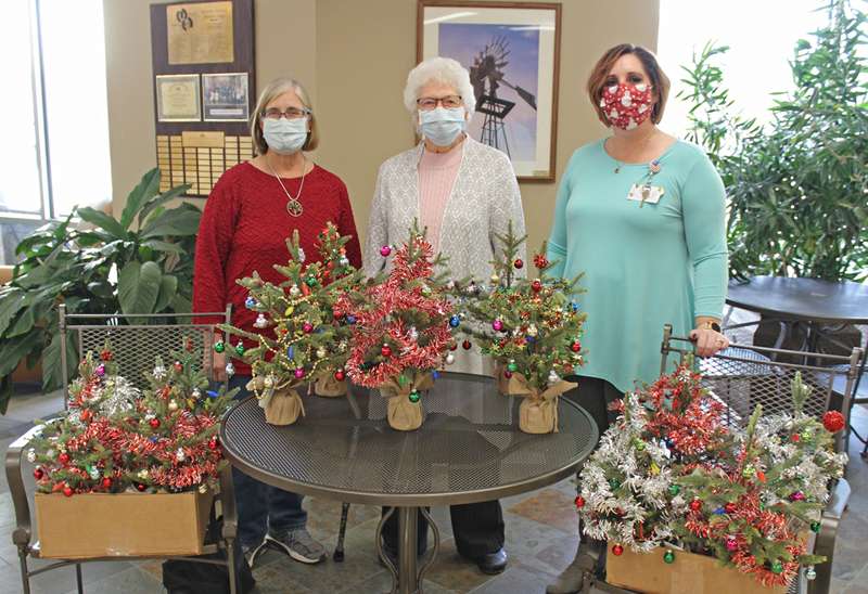 <i><b>Representing the Solomon Presbyterian ladies were Rose Carlson (left) and Rosalie Cornelius (middle). They are shown with Michelle McClanahan (right), Director of Volunteer Services for Memorial Health System.</b> Photo courtesy MHS</i>