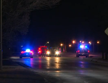 First responders on the scene of the Christmas Eve crash photo courtesy KWCH TV