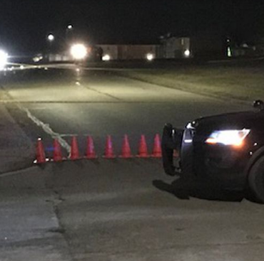 The Topeka Police Department Accident Reconstruction Team on scene of the investigation Christmas Eve photo courtesy WIBW TV