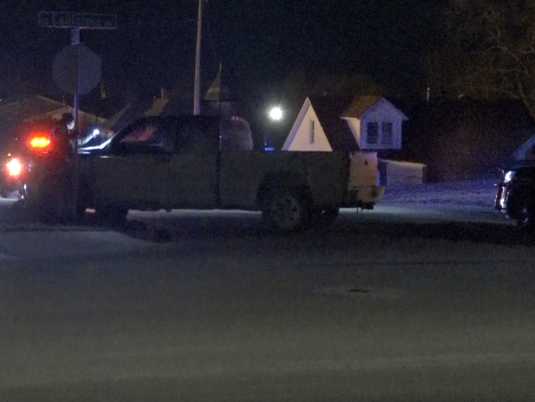 Police at the scene of the crash photo courtesy WIBW TV