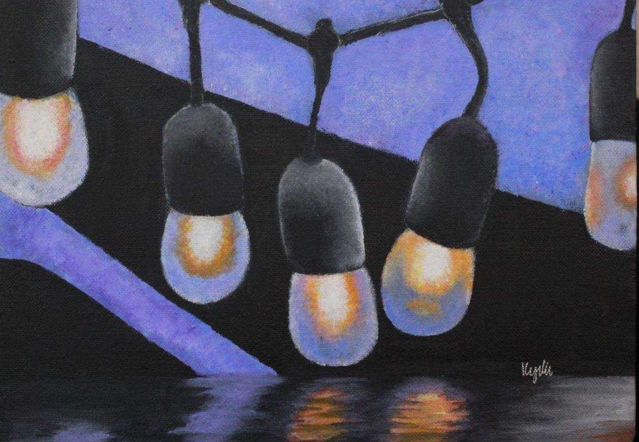 Patio Lights – Kynlie Burkhart – acrylic