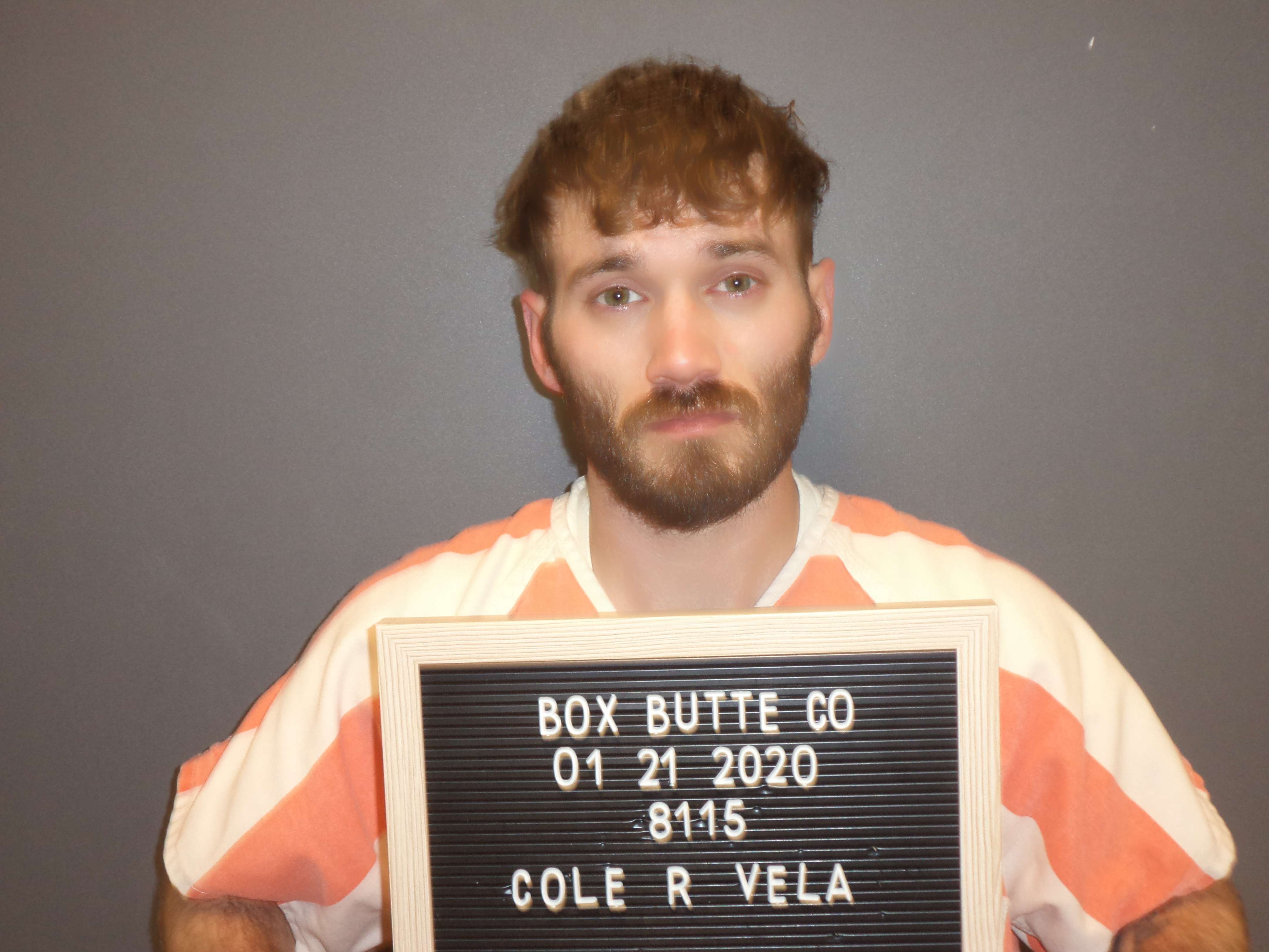 -Cole Vela, Class 2A Felony, Burglary, Class 4 Felony/Class 1 Misdemeanor, Theft-rcv stolen prop $501-1,499, Class 2 Misdemeanor, Theft-rcv stolen prop $0-500