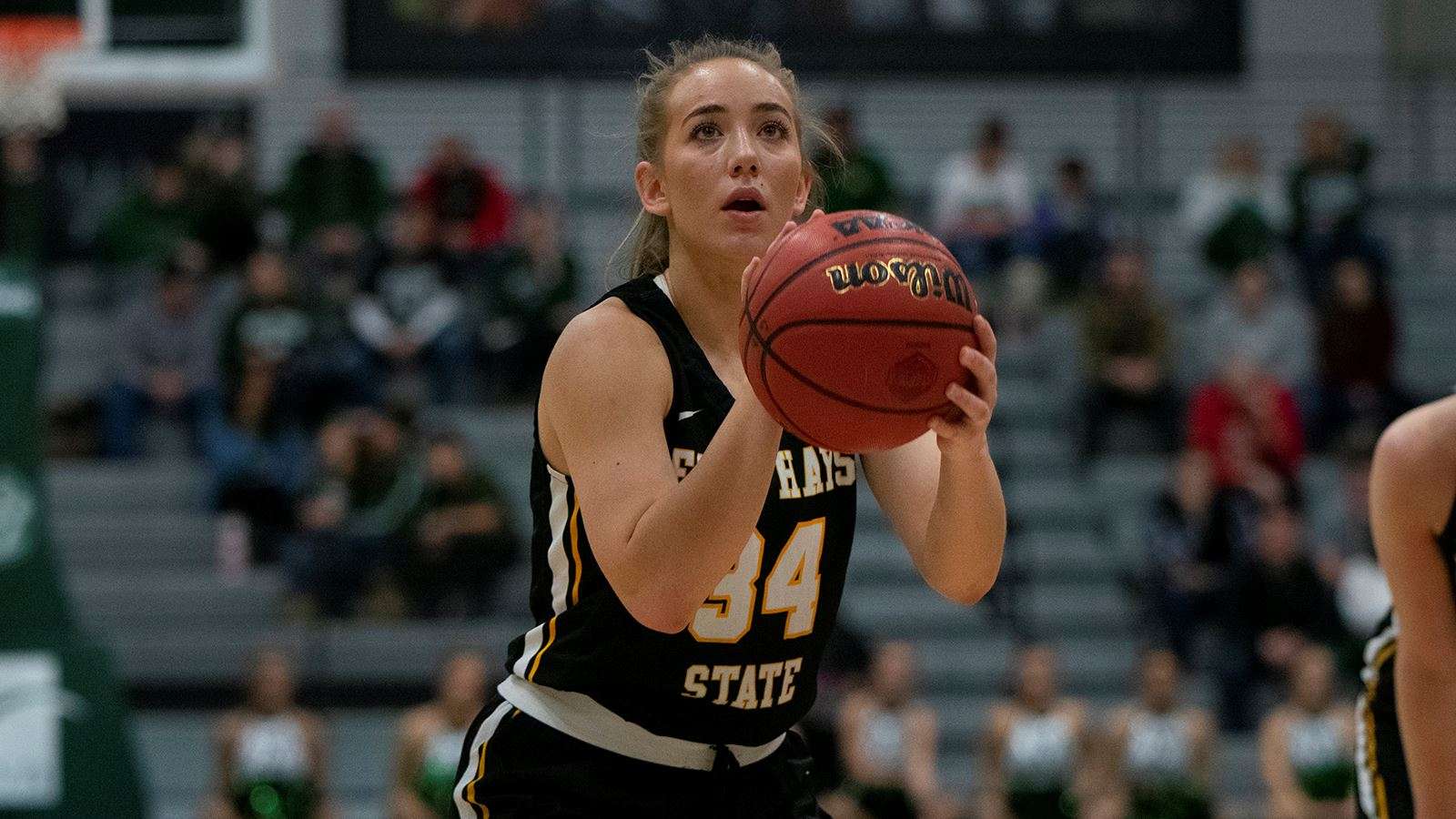 <b>FHSU's Cydney Bergmann.</b> Photo courtesy <a href="http://fhsuathletics.com">fhsuathletics.com</a>