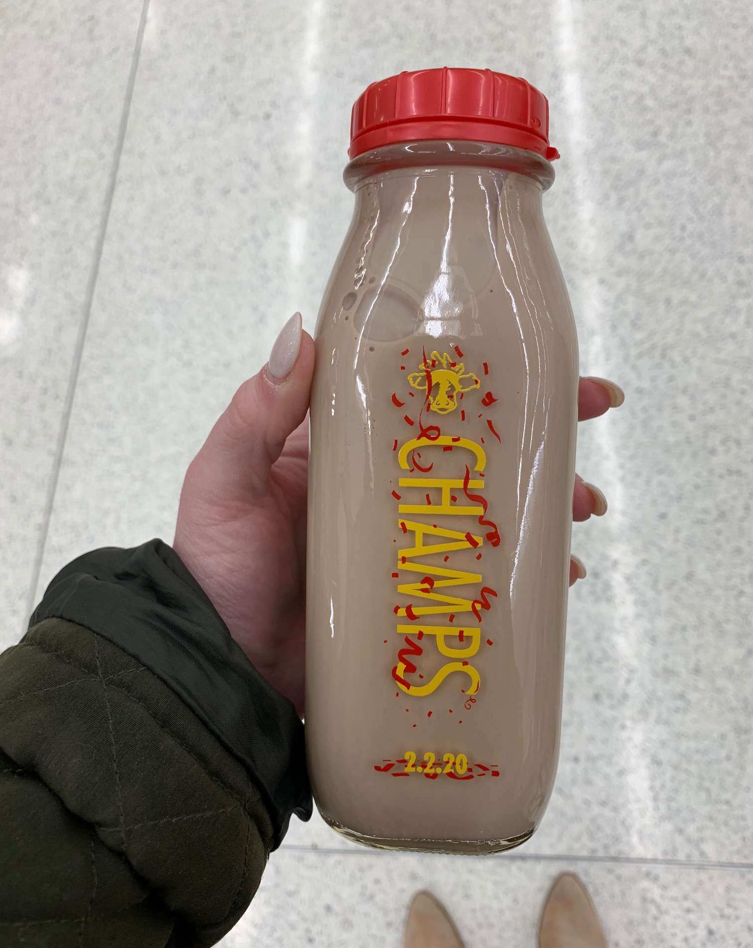 Shatto Milk Company created a limited-edition Kansas City "Champs" bottle. Photo courtesy Lily White. 
