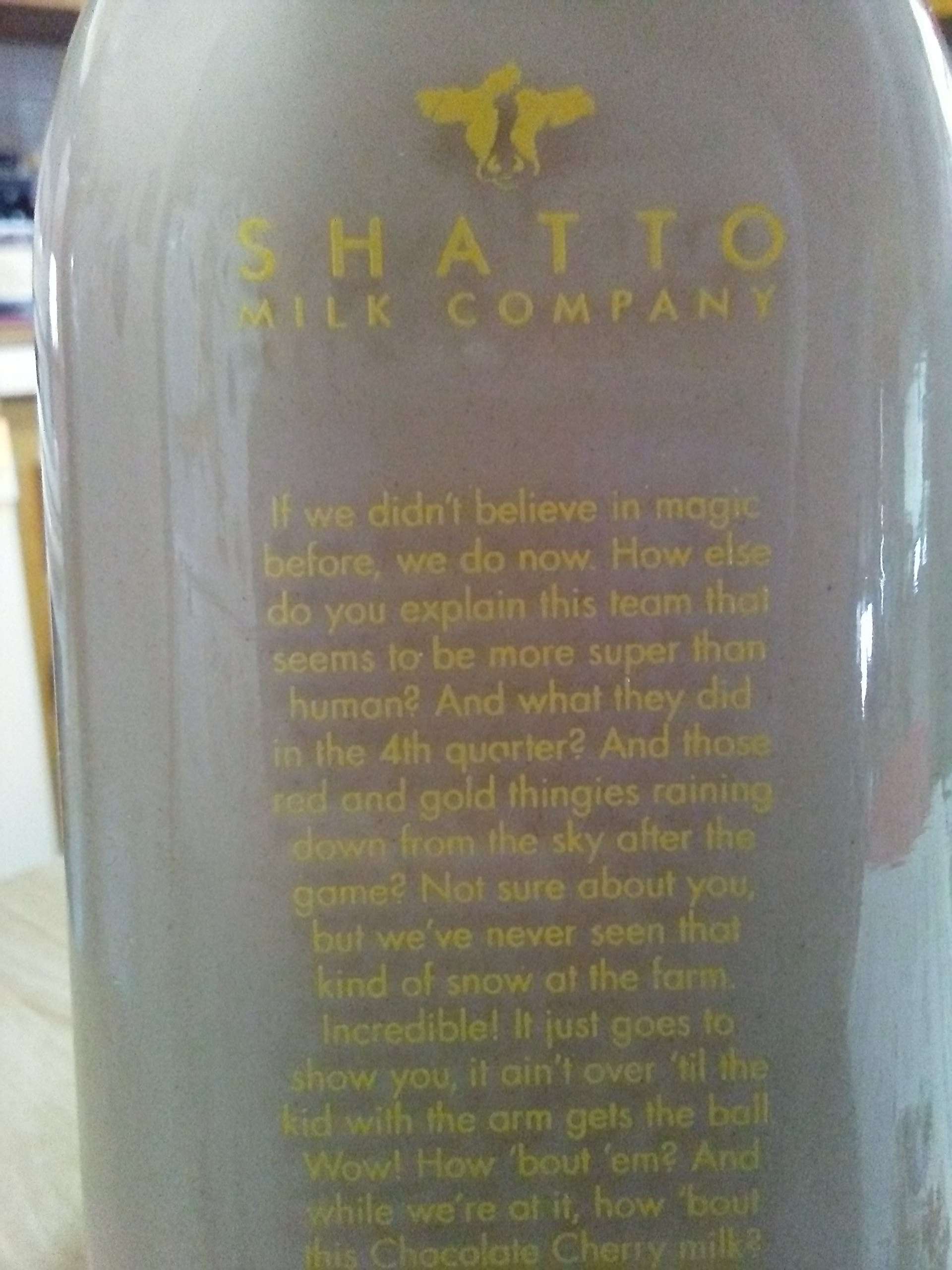 Shatto Milk Company created a limited-edition Kansas City "Champs" bottle. Photo courtesy Yvonne Thomack.