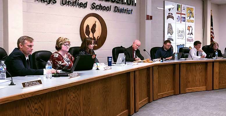 Hays USD 489 school board. File photo