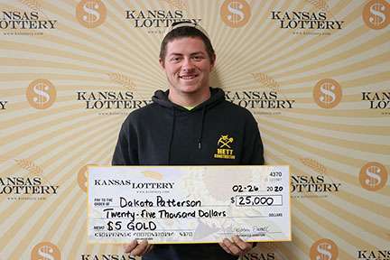 <b>Dakota Patterson.</b> Photo courtesy Kansas Lottery