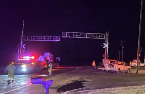 First responders on the scene of Thursday's fatal crash <a href="https://www.kwch.com/content/news/1-dead-in-Marion-County-crash--568269421.html">photo courtesy KWCH</a>