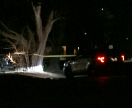 Police on the scene of the Saturday morning investigation- photo courtesy WIBW TV