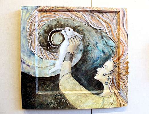 Hare, Hair around the Moon By Nicole Thibodeau