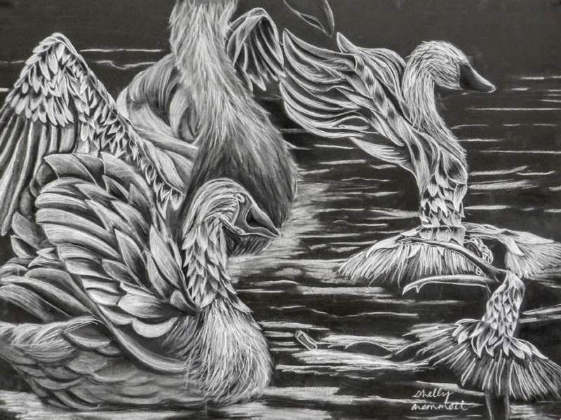 <b>This work by&nbsp;Shelby Memmott is part of the "30 Artists" exhibit in the Salina Public Library's Gallery 708.</b> Photos courtesy Salina Public Library