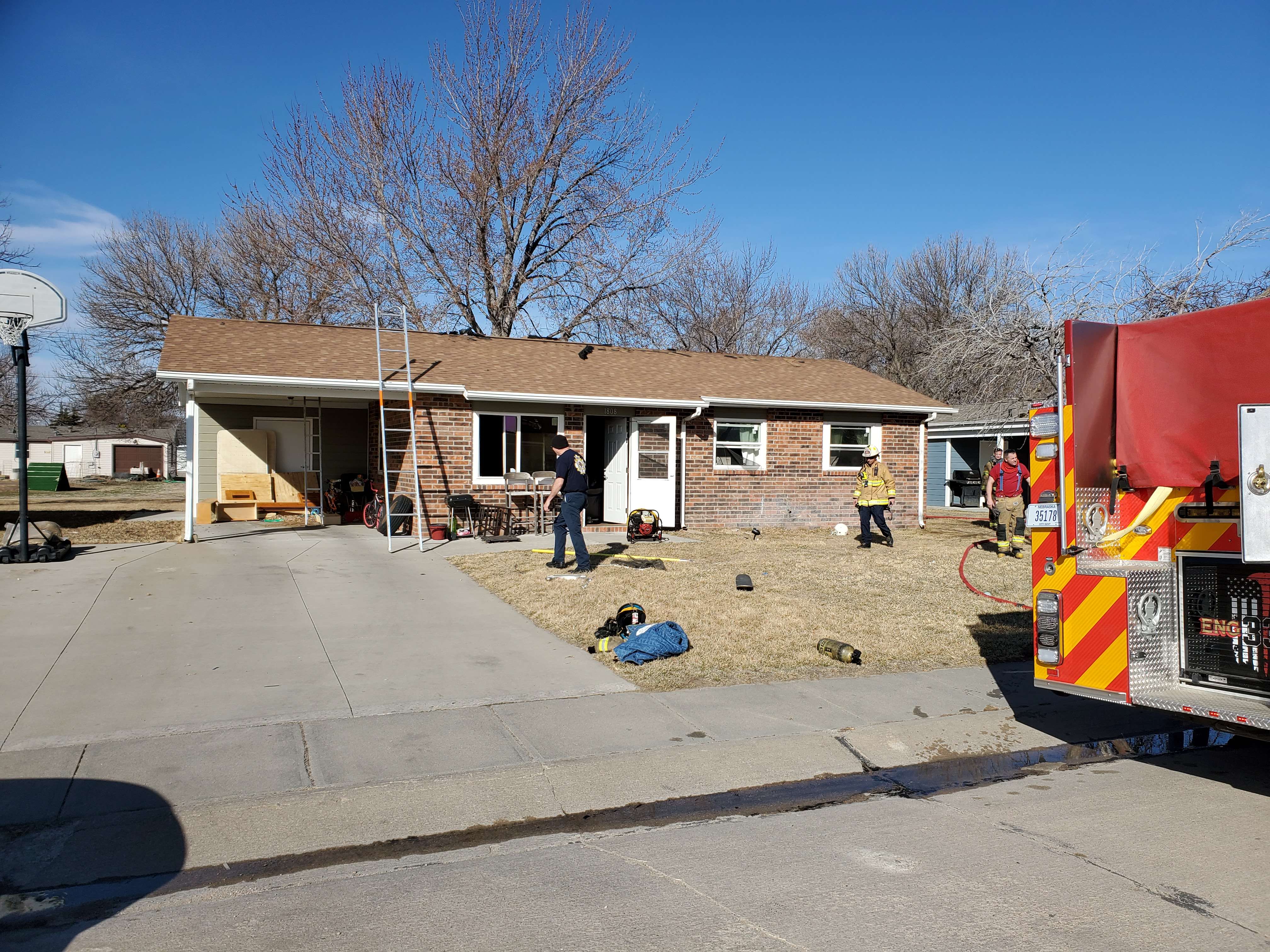 Firefighters extinguished a house fire at 1808 North Madison on Saturday morning.
